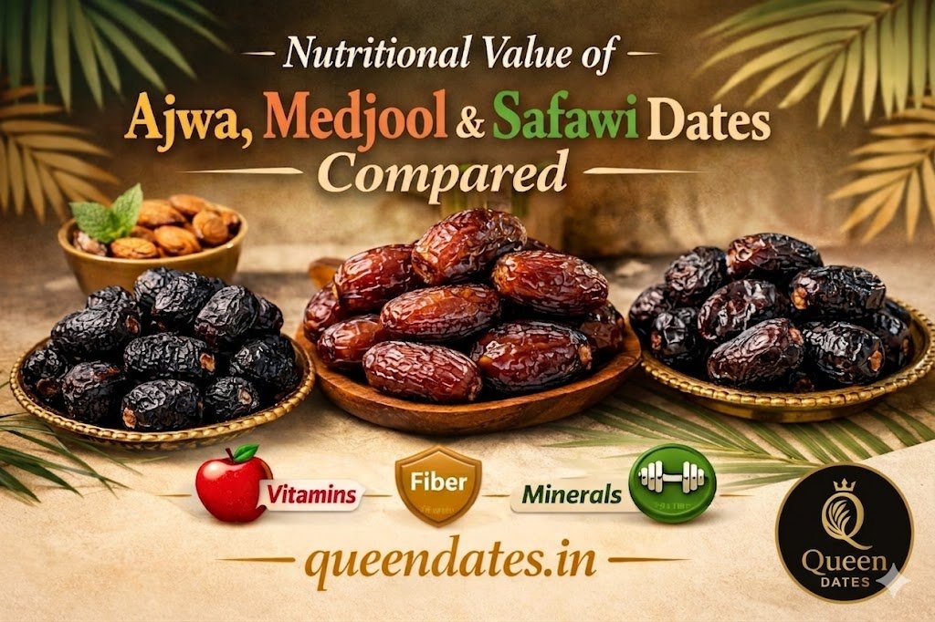 Nutritional Value of Ajwa, Medjool & Safawi Dates Compared